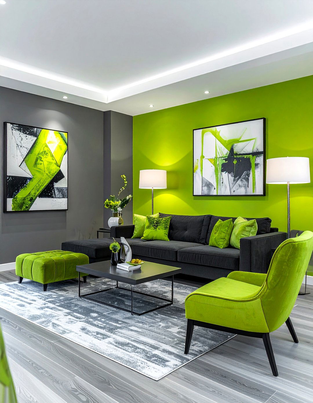 30 Contemporary Green Living Room Ideas to Bring Nature In