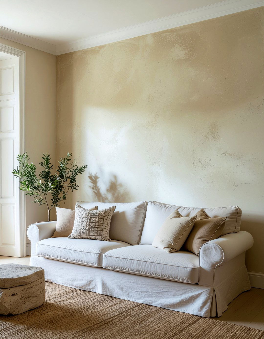 Lime wash walls living room - 30 earthy living room ideas