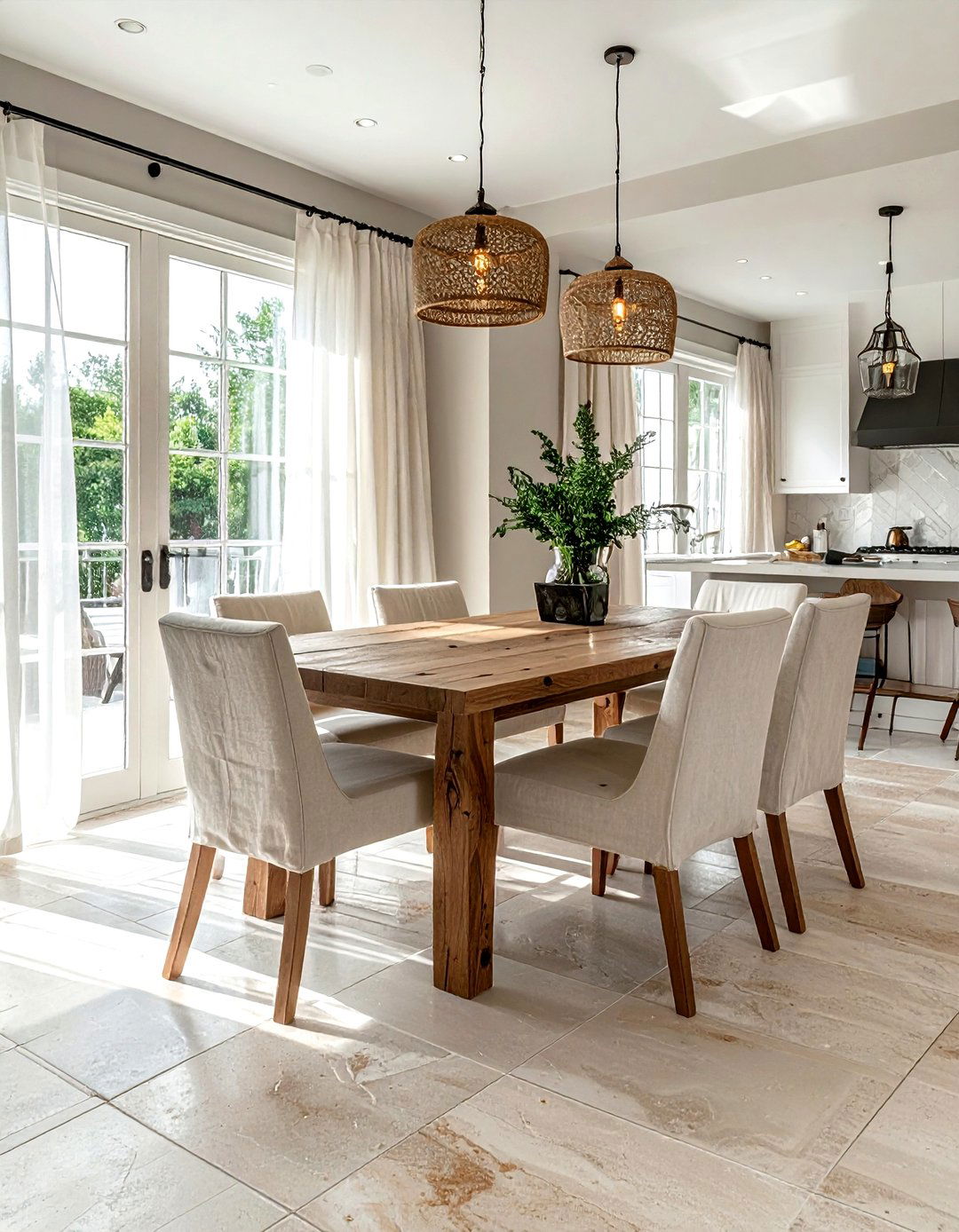 Limestone Floor Tile - 30 dining room tile ideas