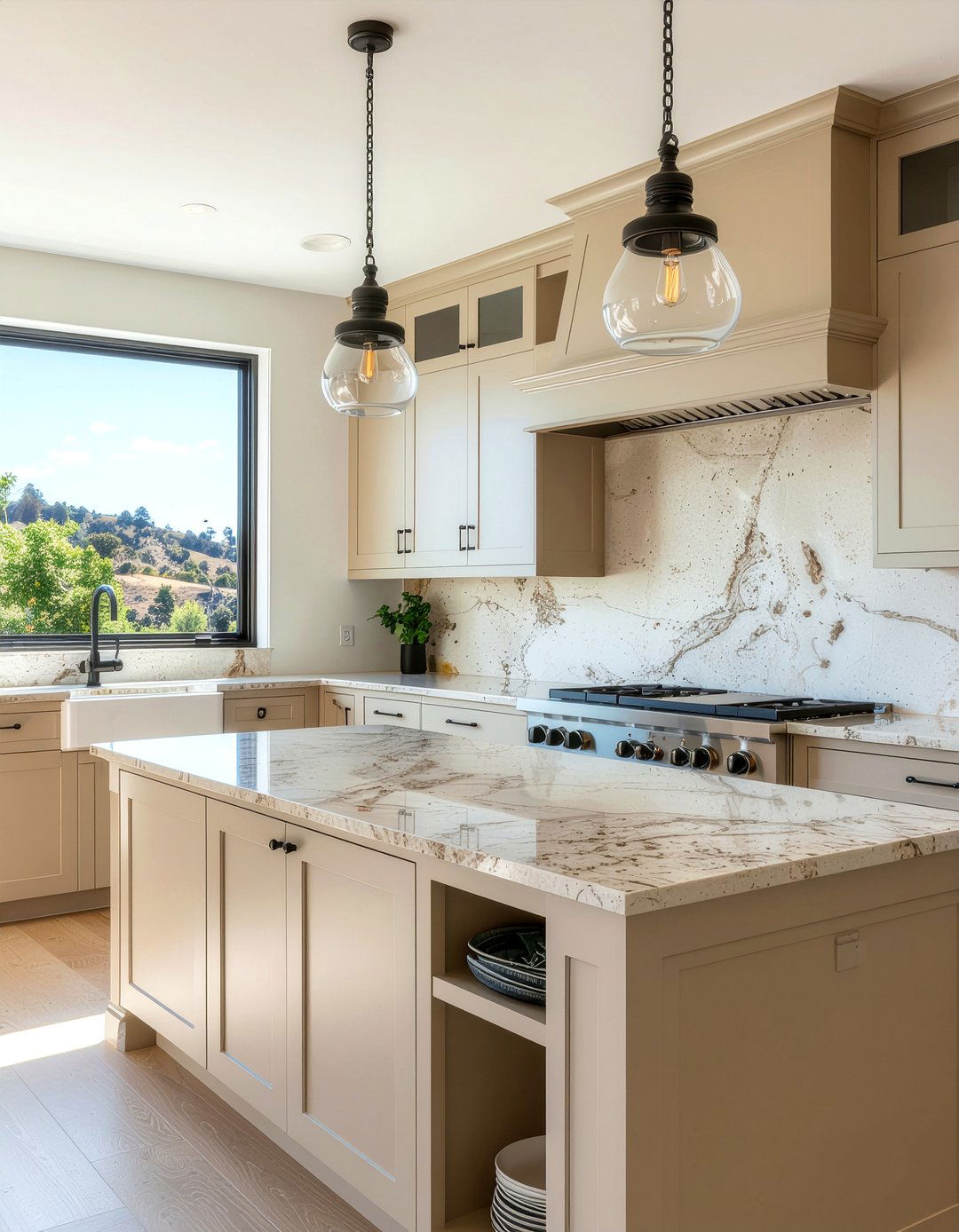 Limestone Slab Backsplash - 30 slab backsplash kitchen ideas