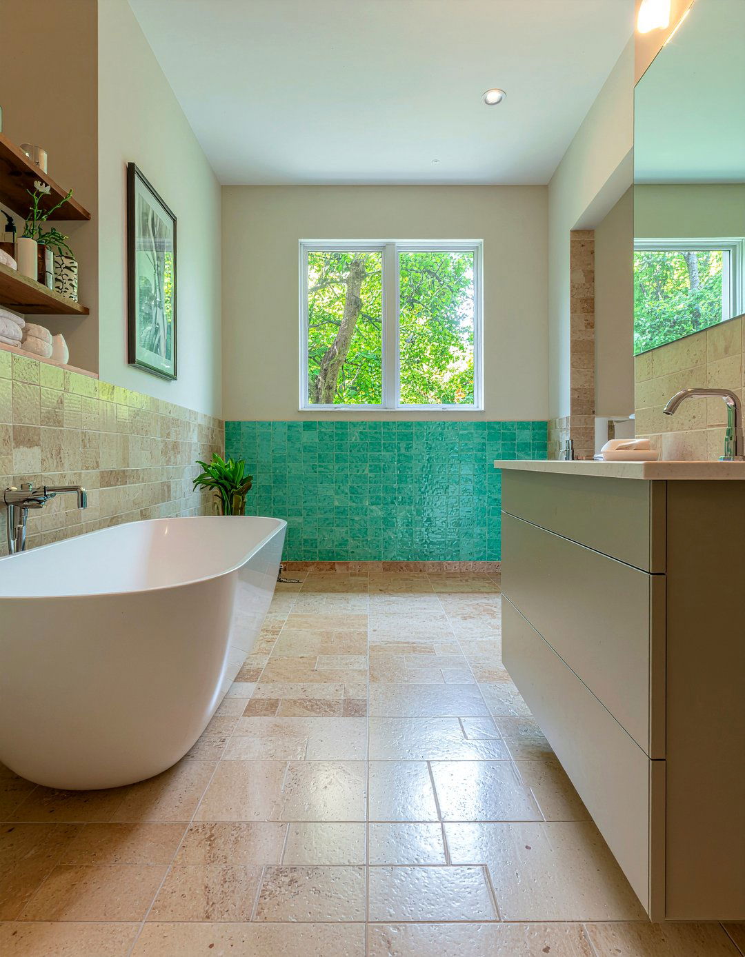 30 Mixed Tile Bathroom Ideas for a Unique and Textured Design