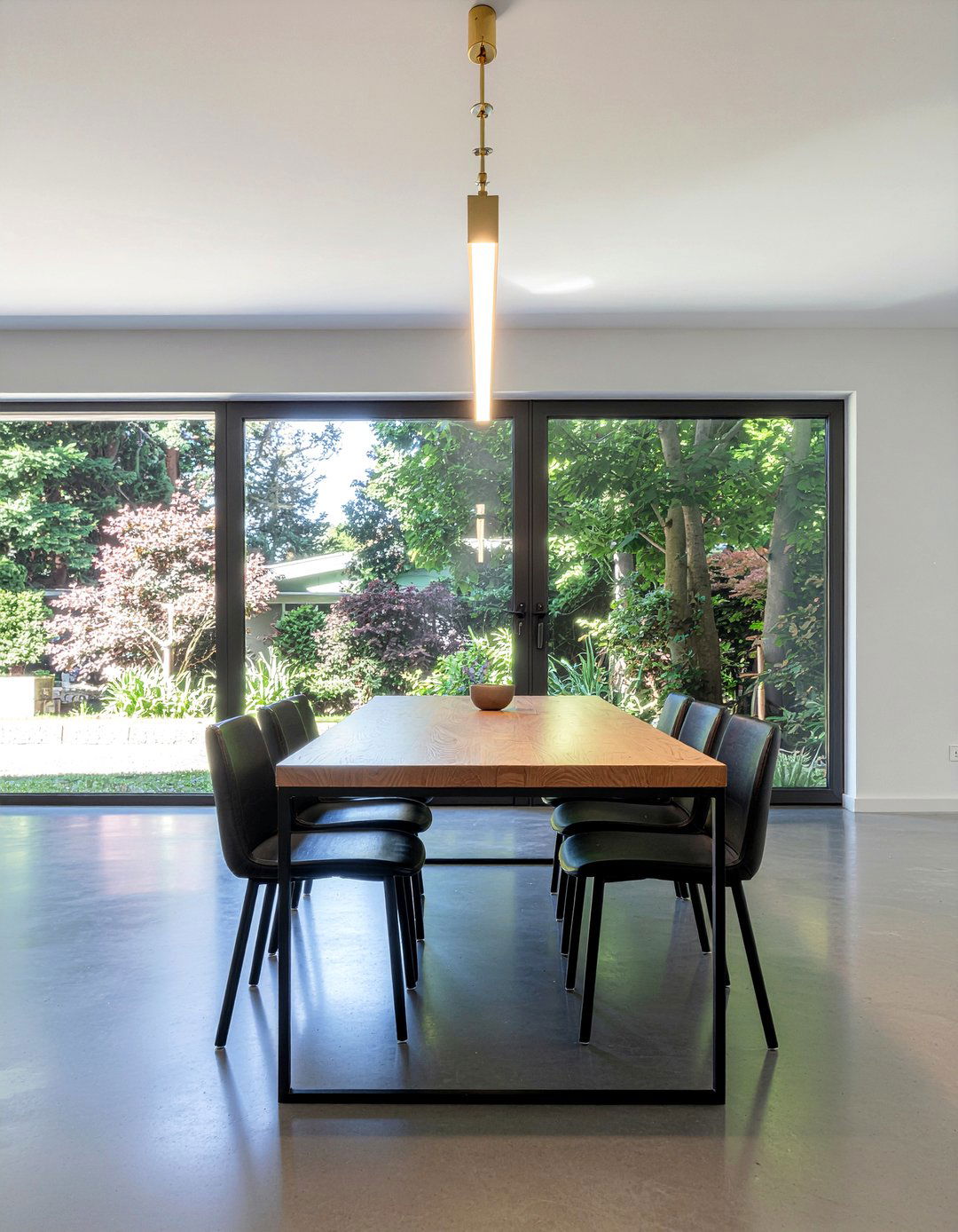 Linear Brass Dining Light - 30 gold chandelier dining room ideas