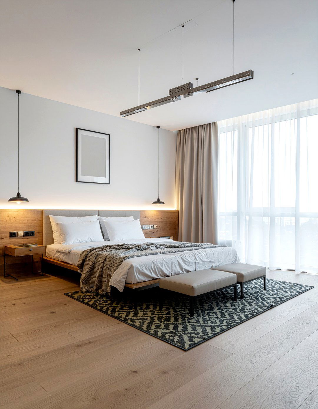 Linear bedroom chandelier - 30 bedroom chandeliers