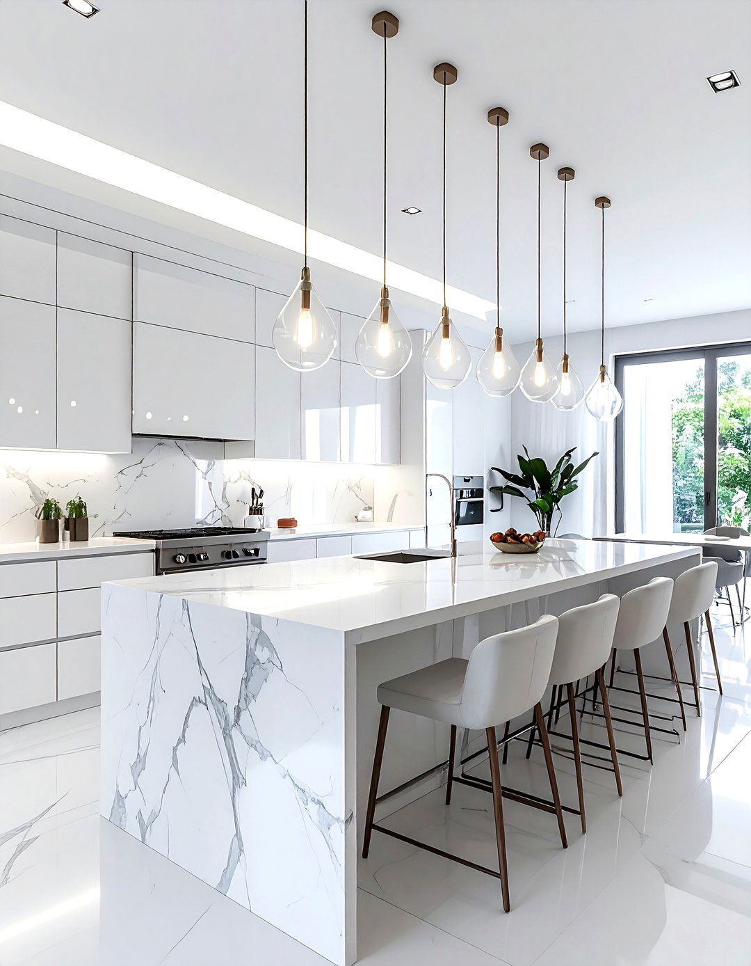 Linear cluster light fixture - 30 cluster pendant kitchen ideas