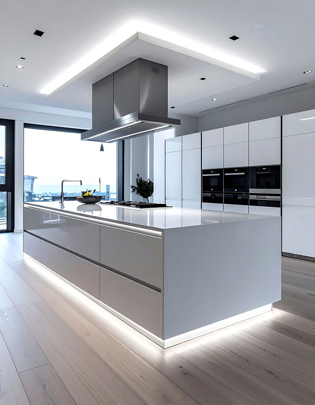 Linear island light - 30 kitchen island pendant ideas