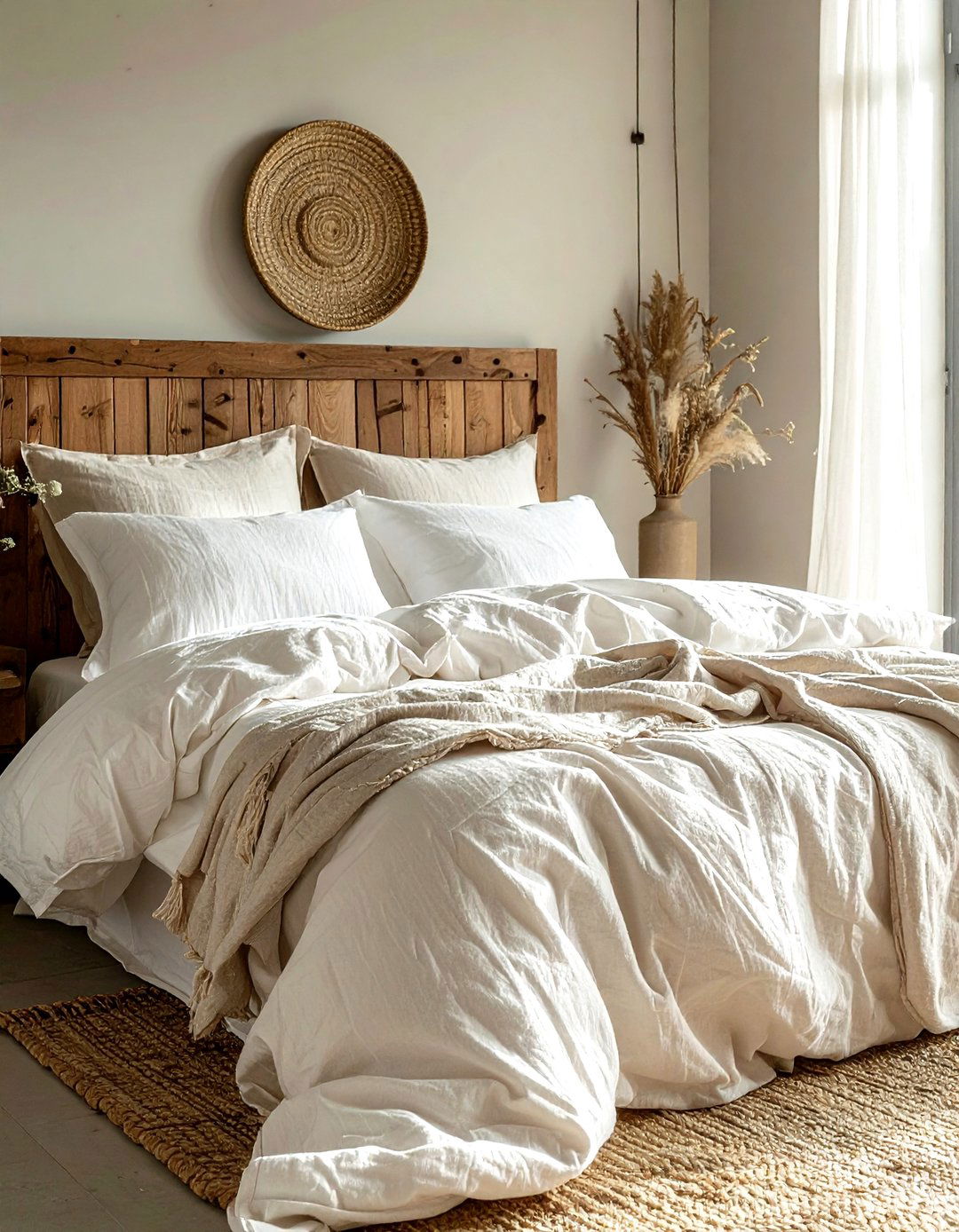 Linen Bedding - 30 wellness decor ideas