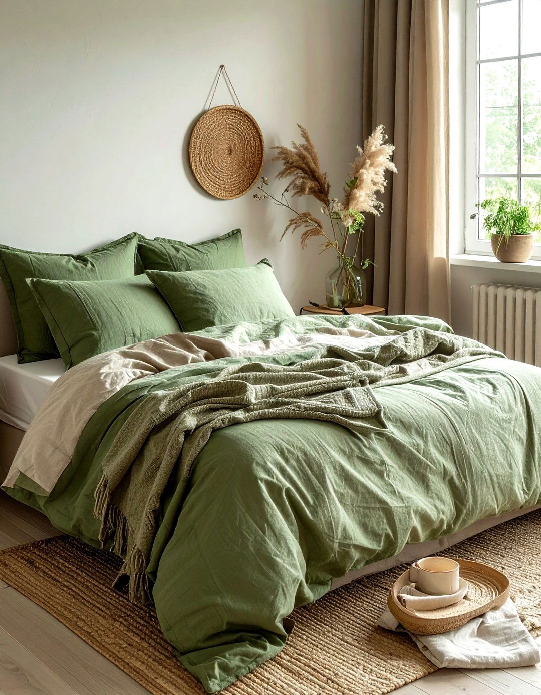 Linen Bedding - 30 relaxing decor ideas