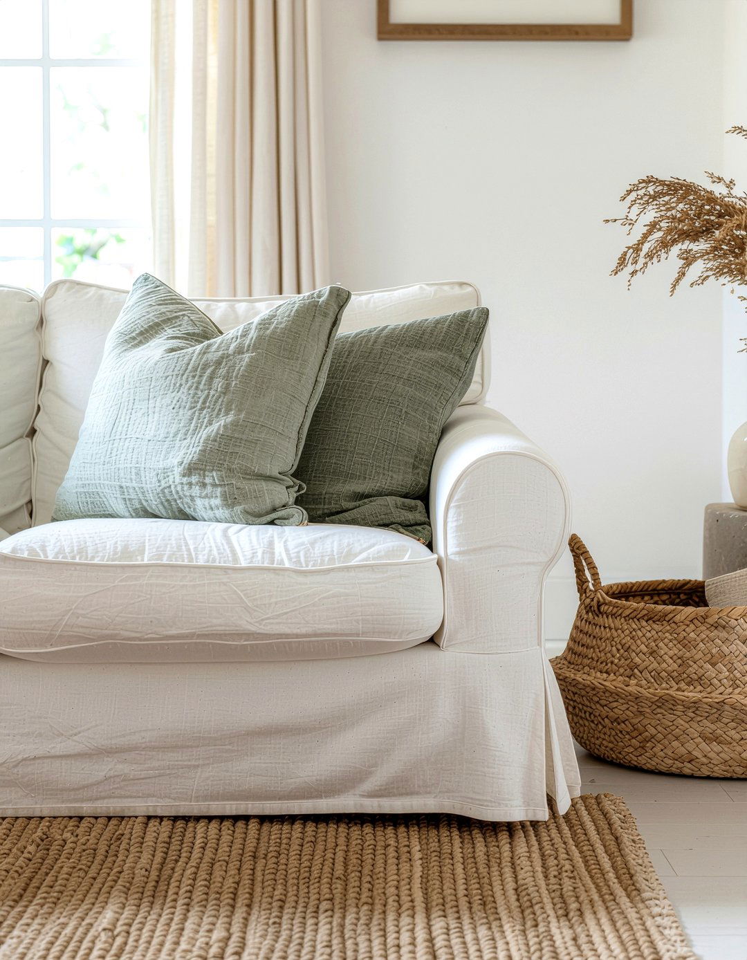 Linen Couch Pillows - 30 living room pillow styling ideas