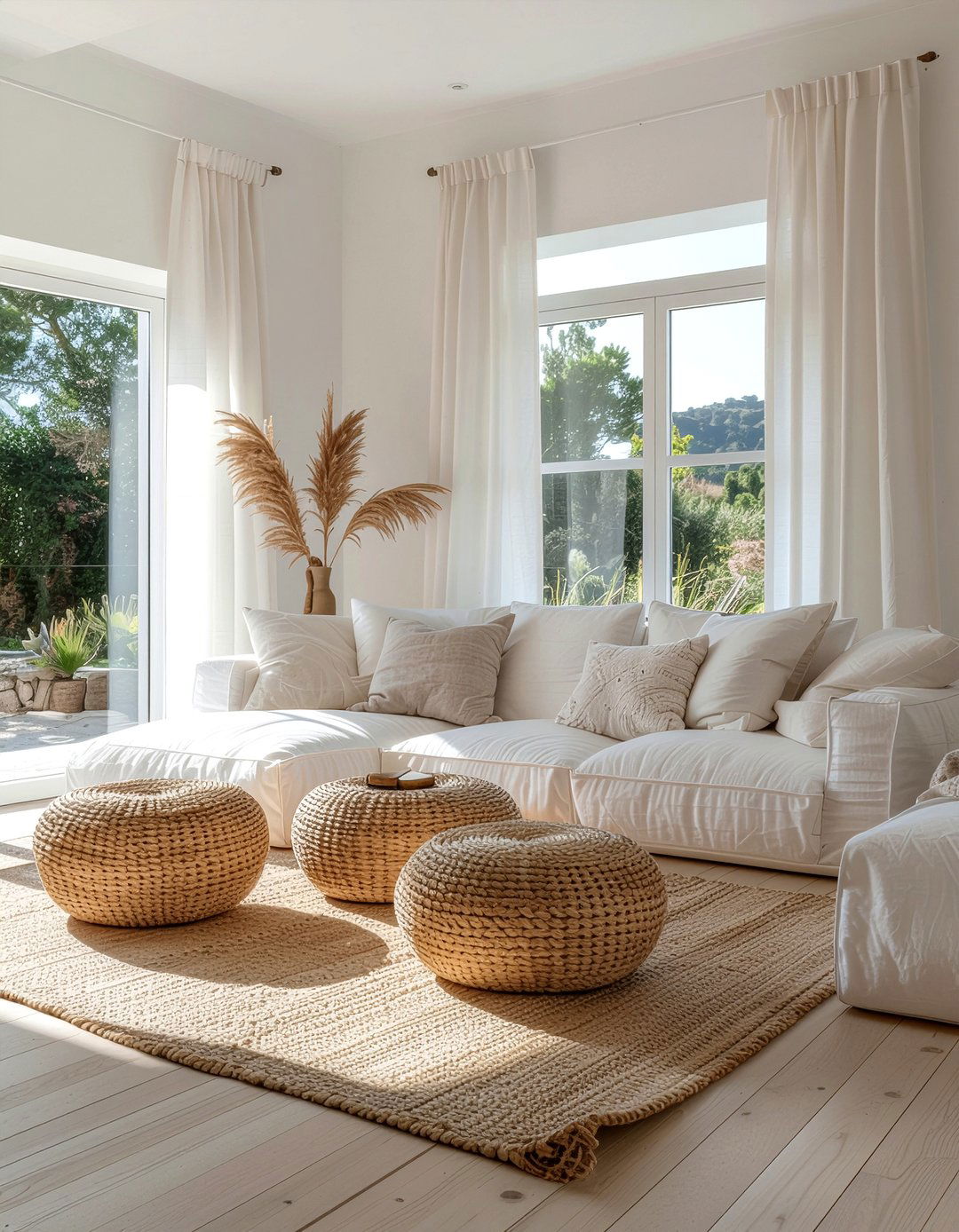 Linen Curtain Panel Living Room - 30 cozy texture living room ideas