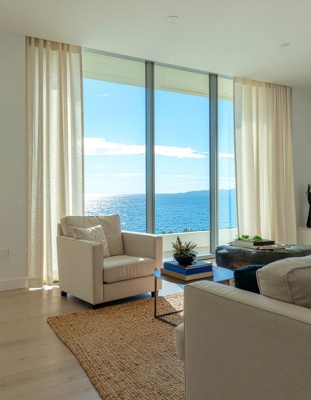 Linen Curtains Living Room - 30 layered texture living room ideas