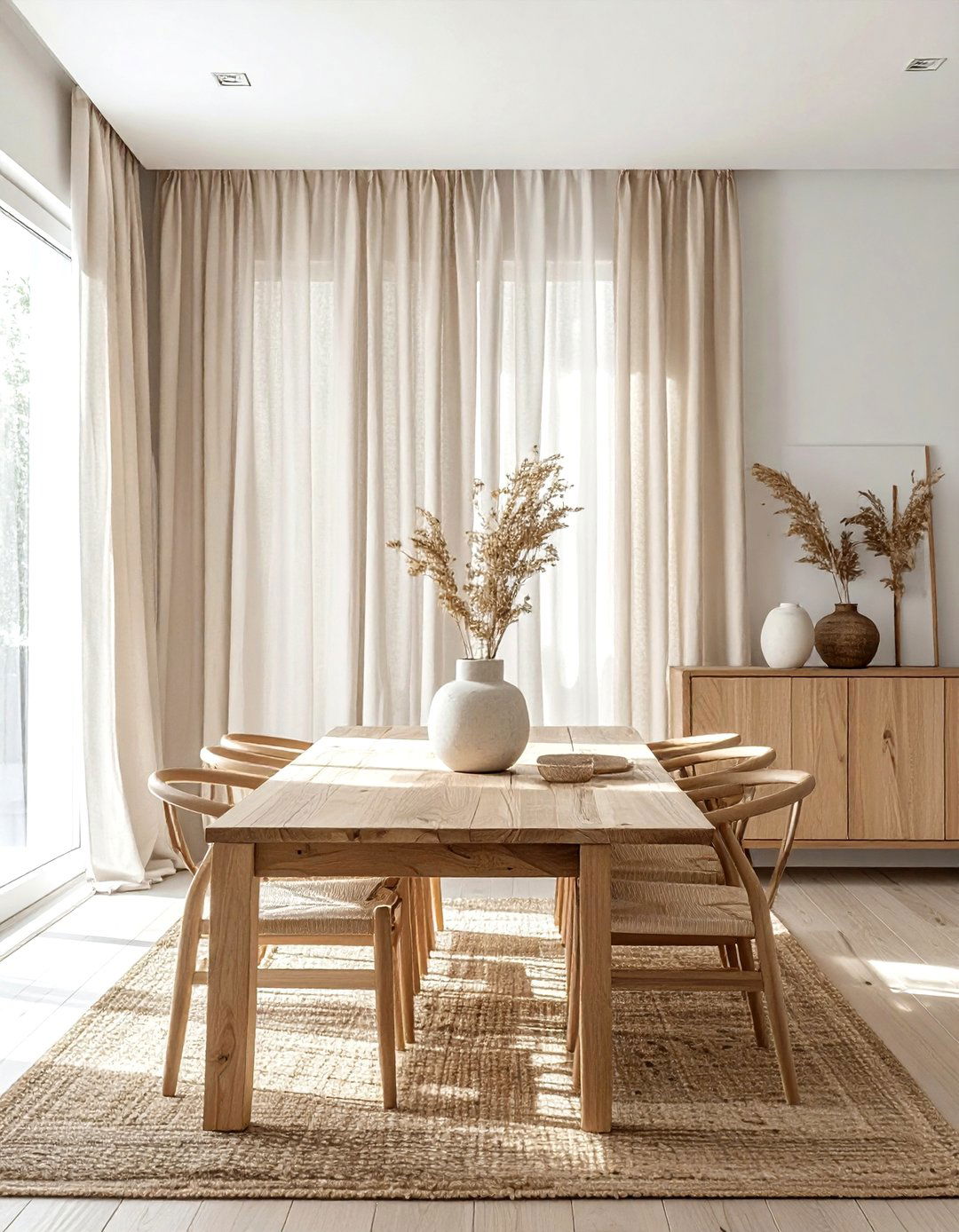 Linen Dining Room Curtains - 30 dining room curtain ideas