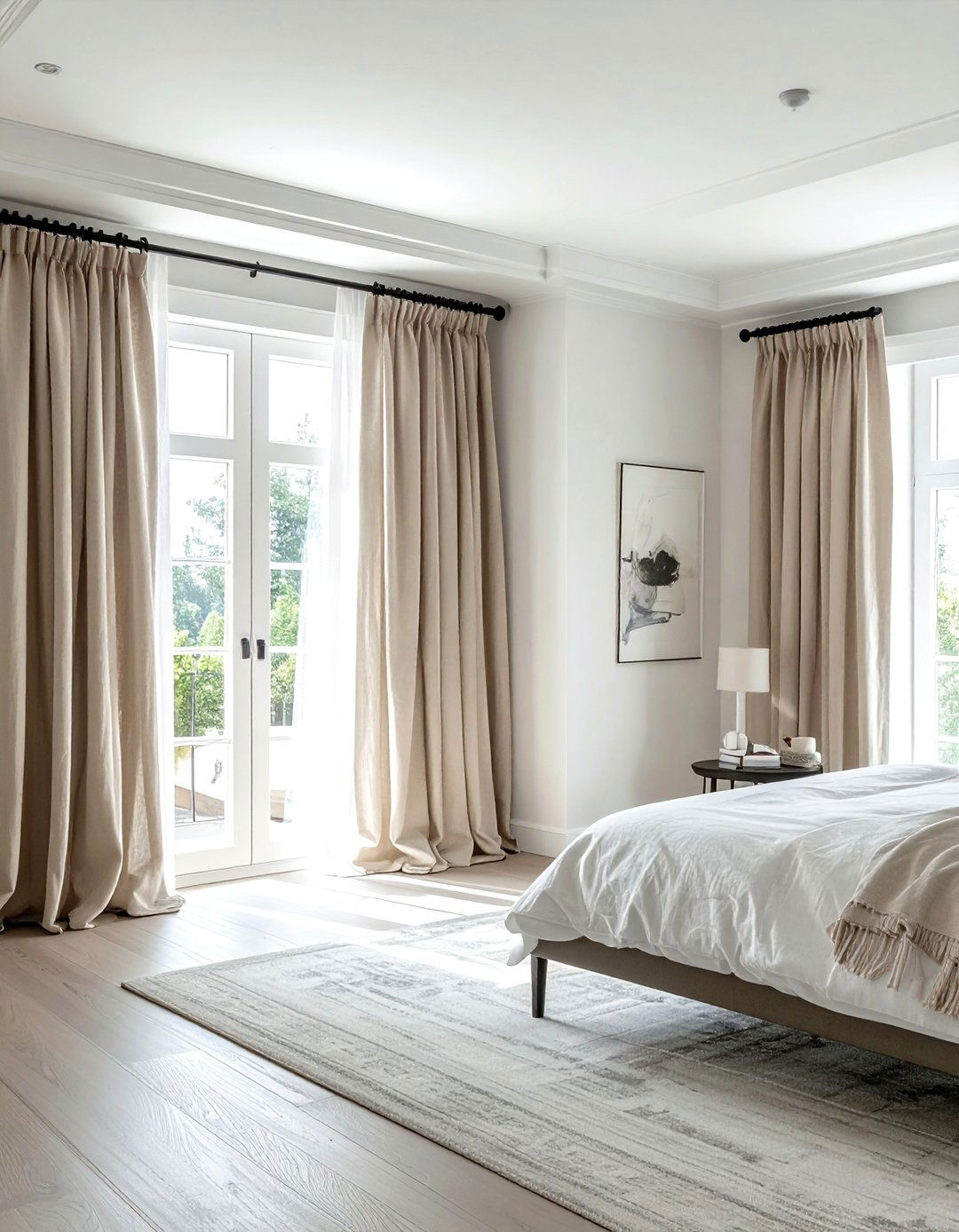 Linen Drapes - 30 window treatment ideas