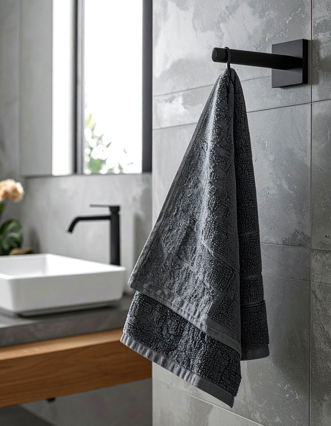 Linen Hand Towel - 30 bathroom vanity accent ideas