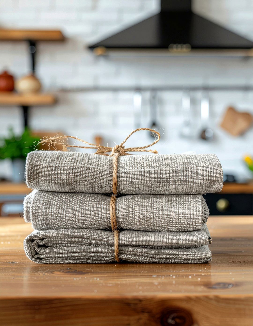 Linen Napkins - 30 kitchen countertop decor ideas