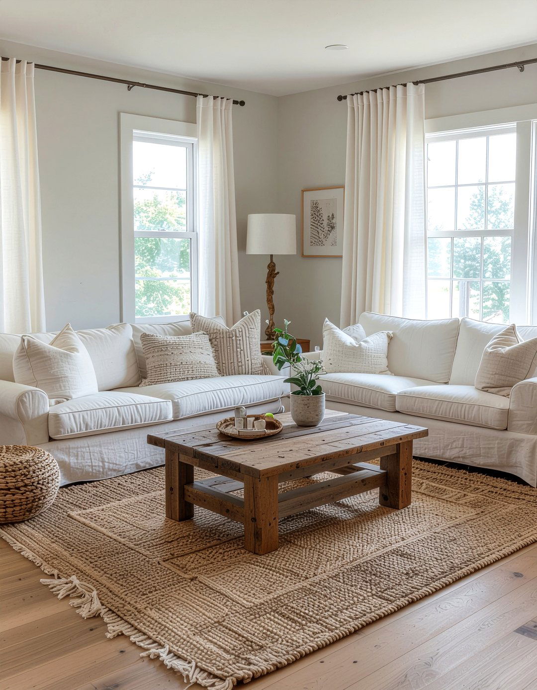 Linen Slipcover Living Room - 30 beach themed living room ideas
