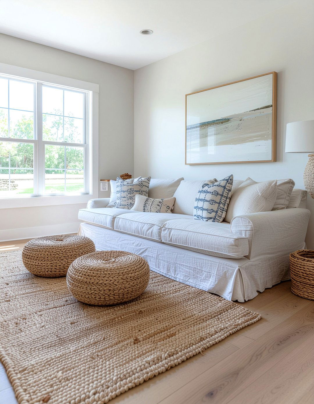 Linen Slipcover Sofa - 30 living room contemporary furniture ideas