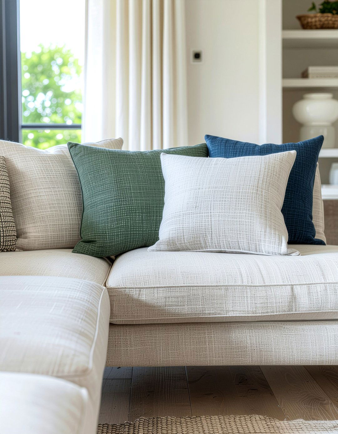 Linen Throw Pillows - 30 effortless decor ideas
