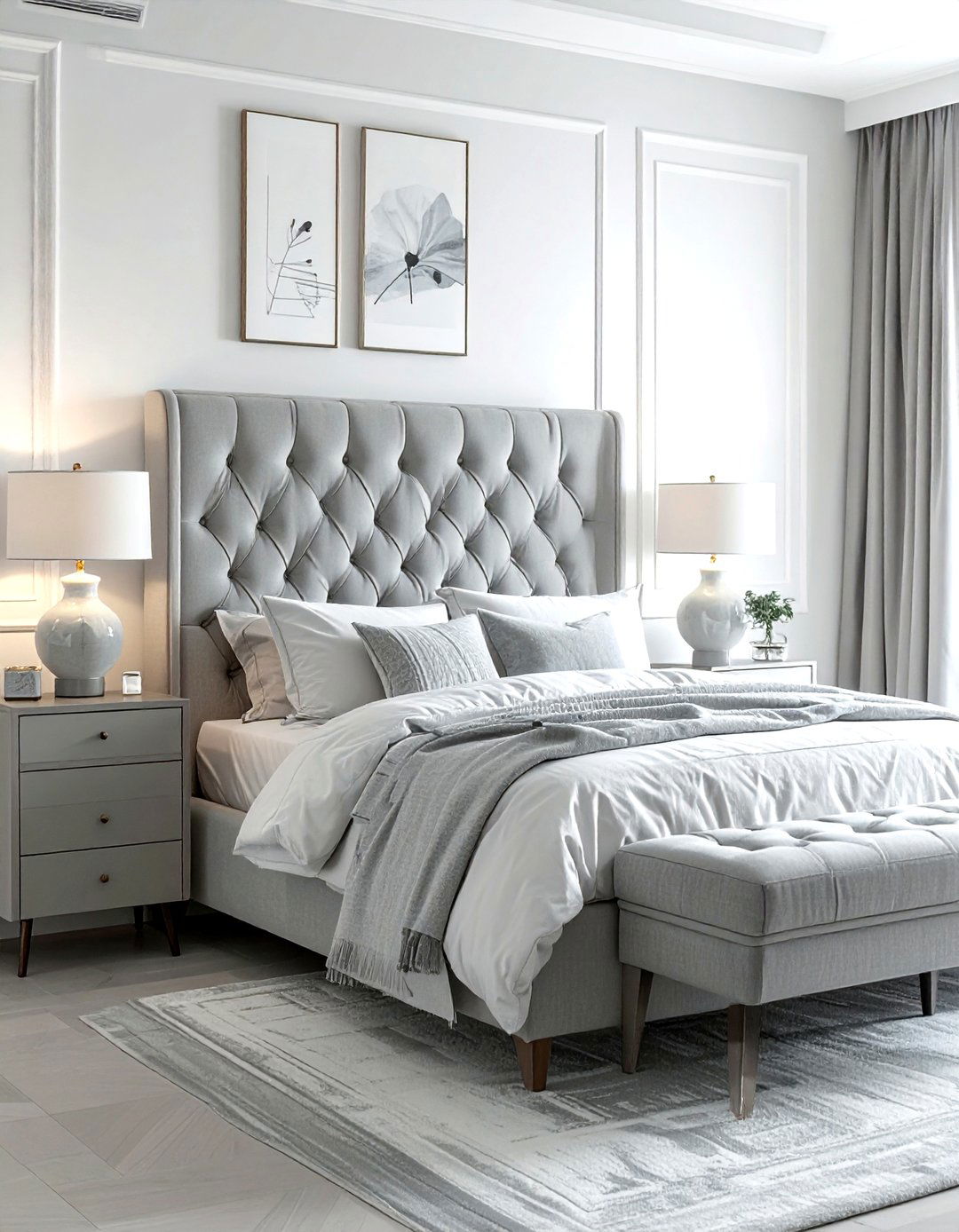 Linen Upholstered Headboard - 30 linen accent ideas