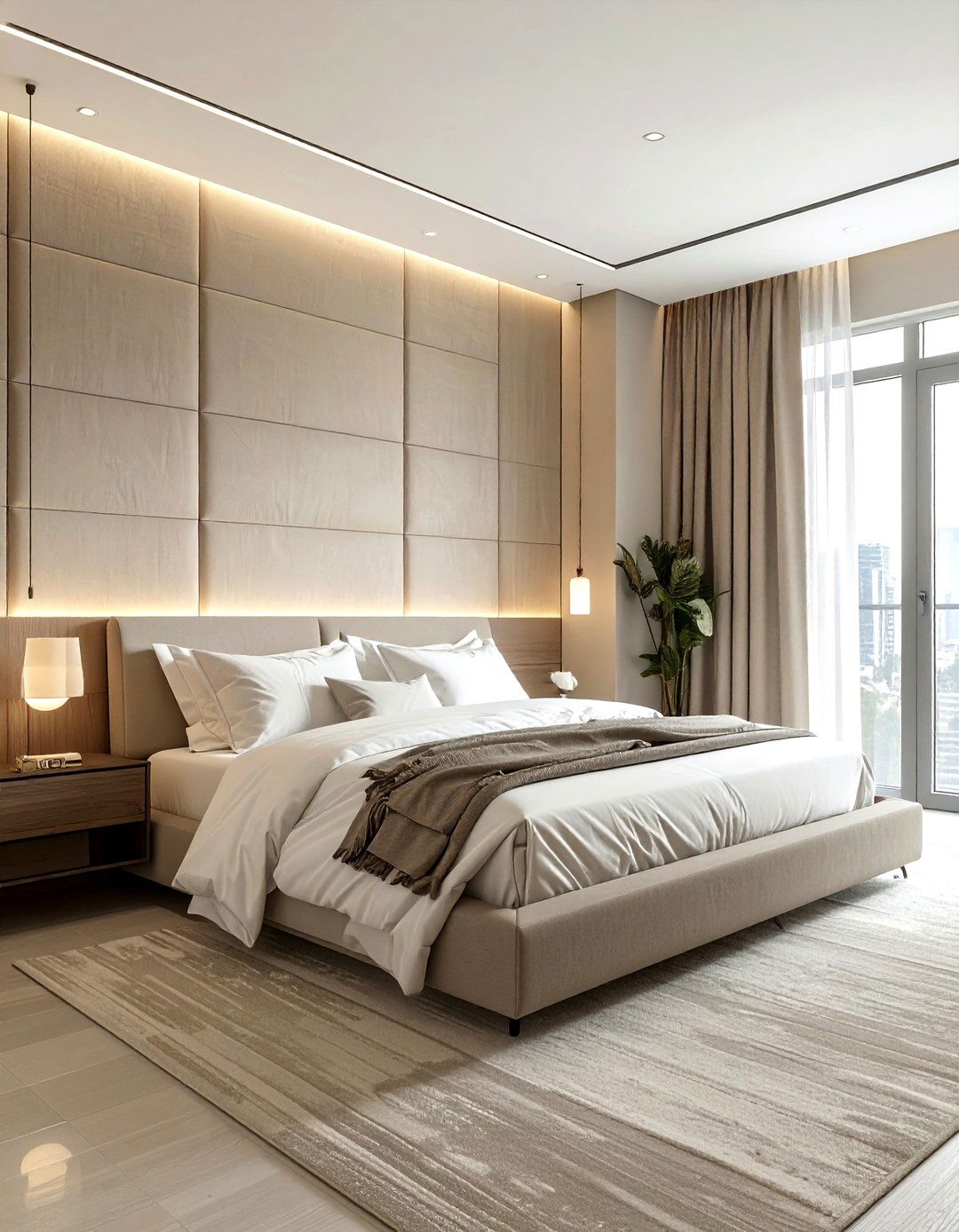Linen Wall Panels - 30 linen accent ideas