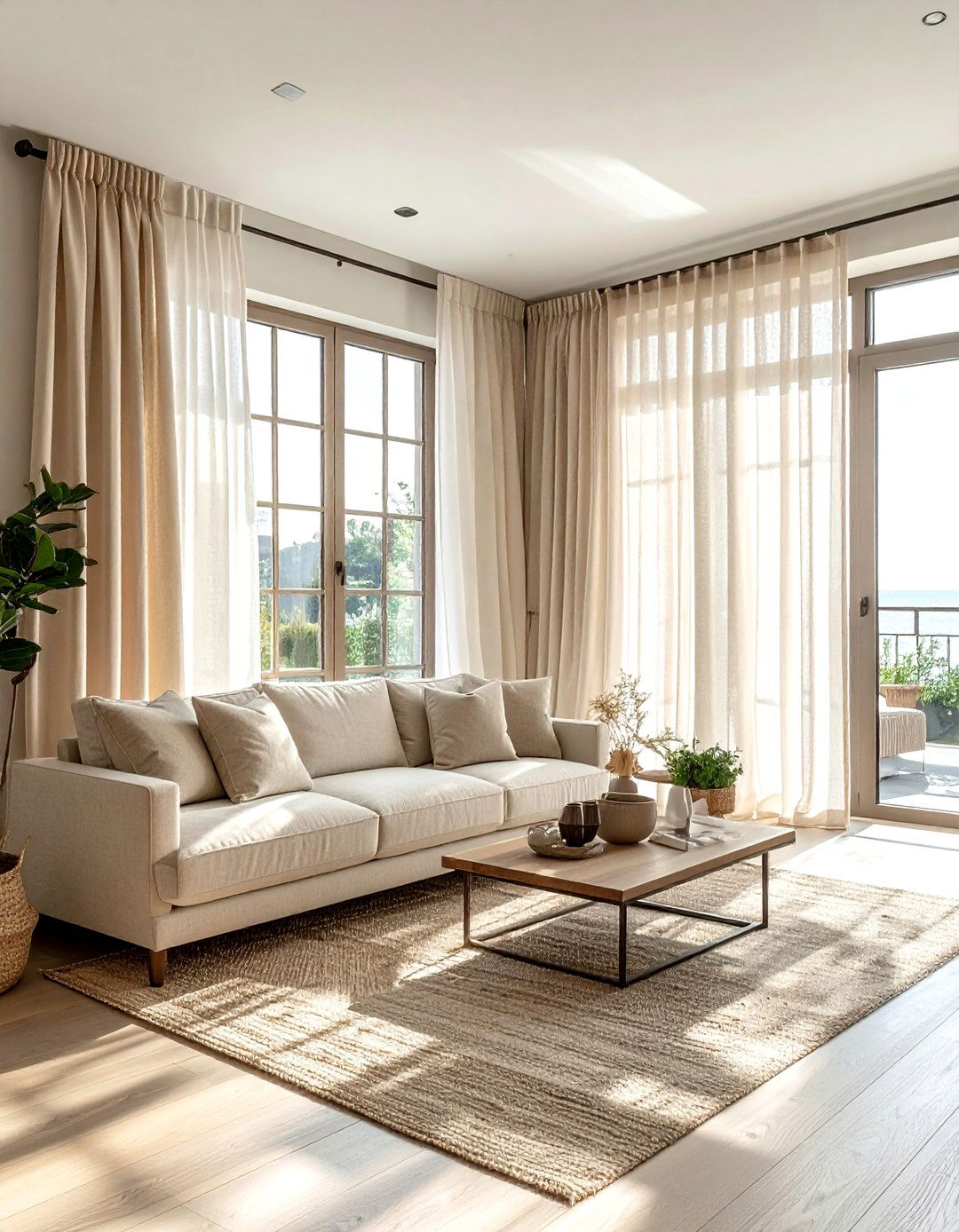 Linen Window Curtains - 30 home update ideas