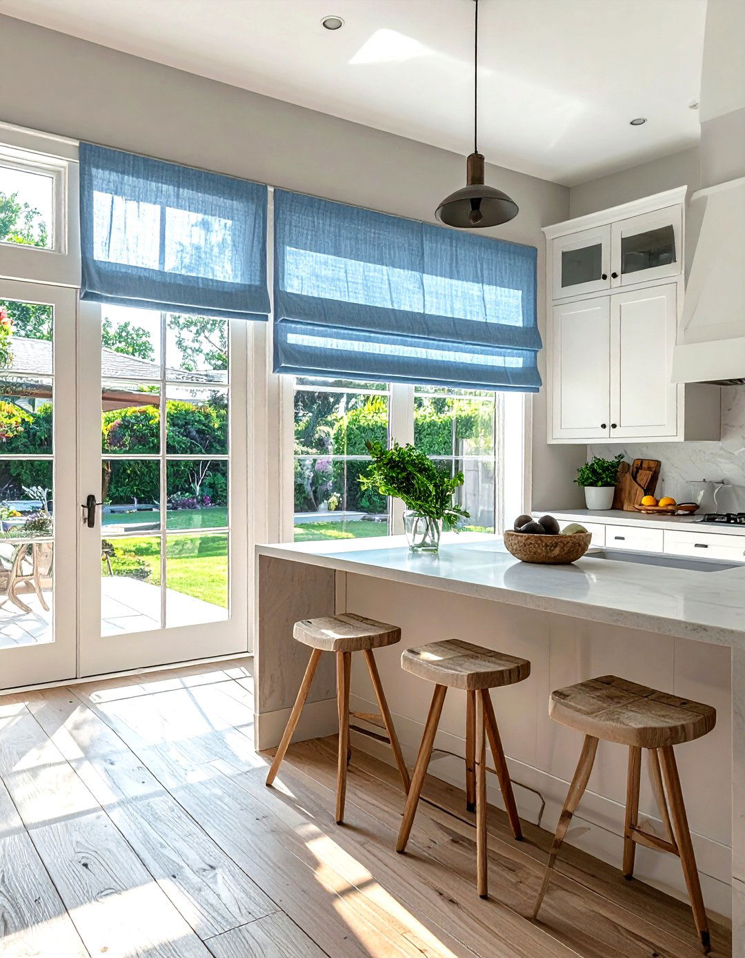 Linen Window Valance - 30 linen kitchen ideas