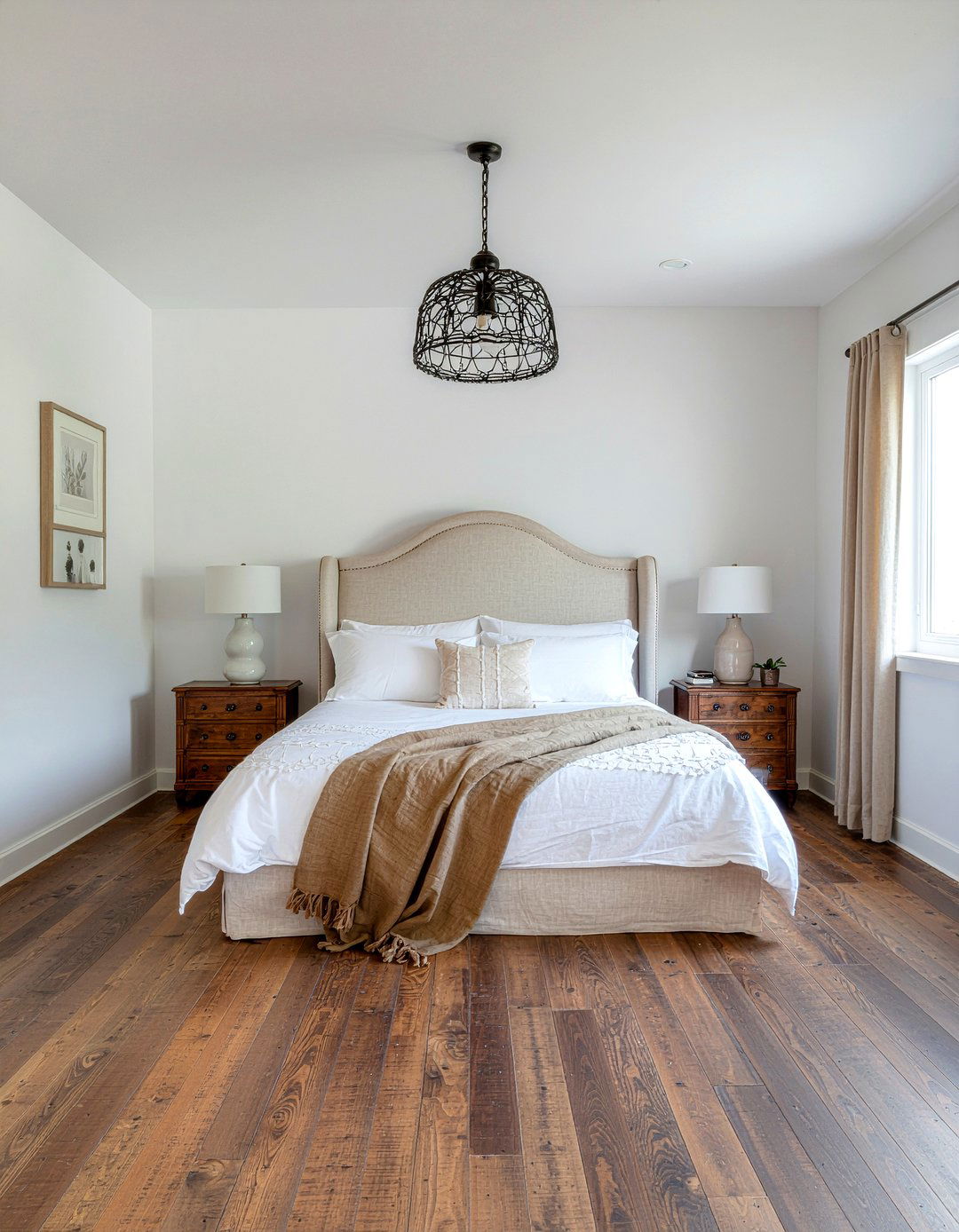 Linen Wingback Headboard - 30 bedroom upholstered headboards