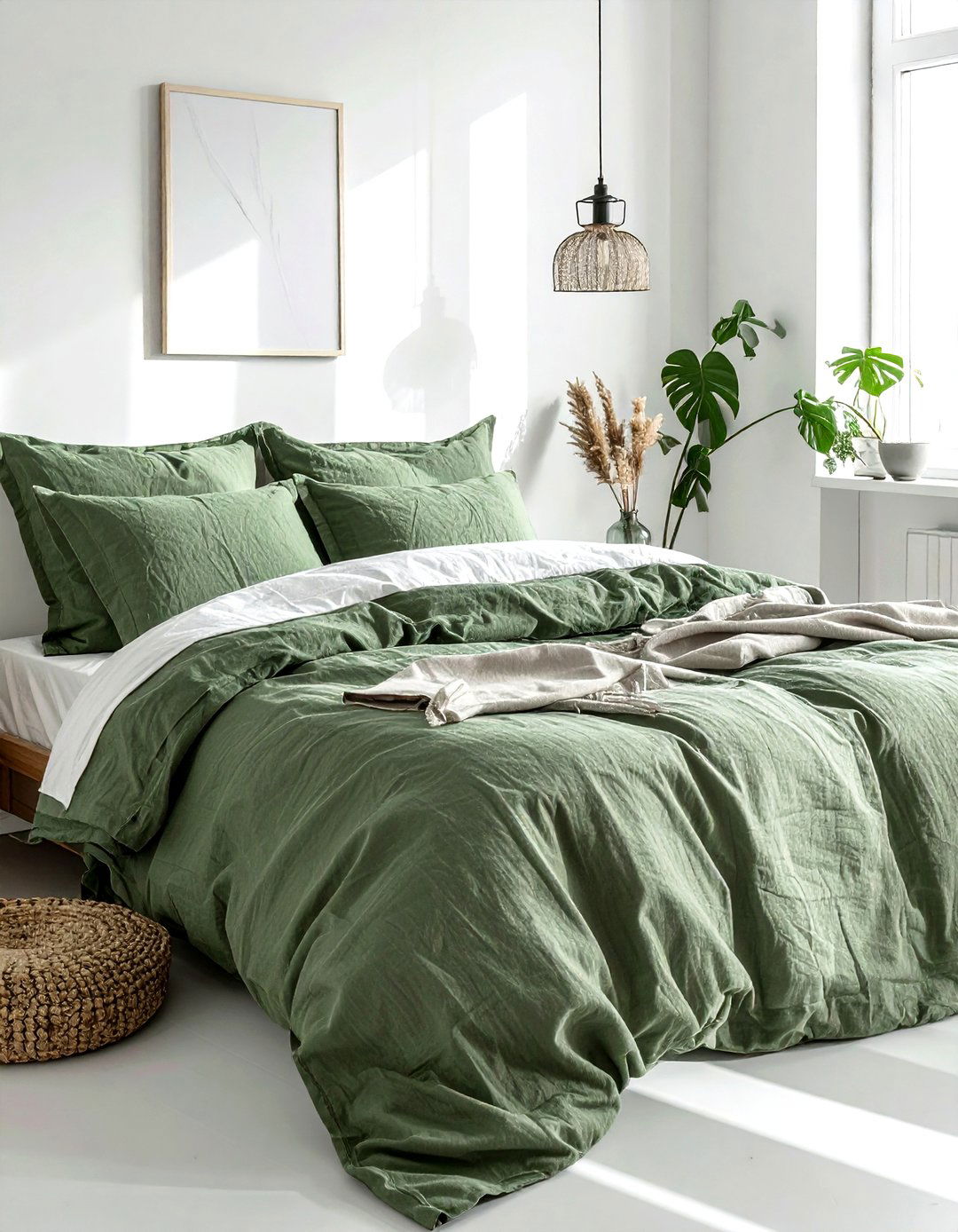 Linen bedding set - 30 beautiful home decor ideas