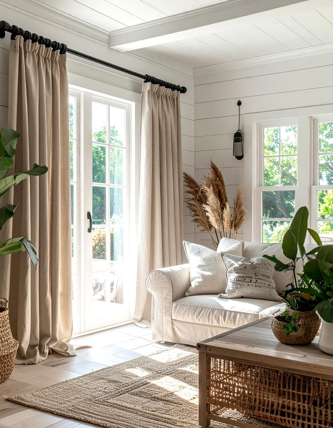 Linen blackout curtains - 30 blackout curtain ideas