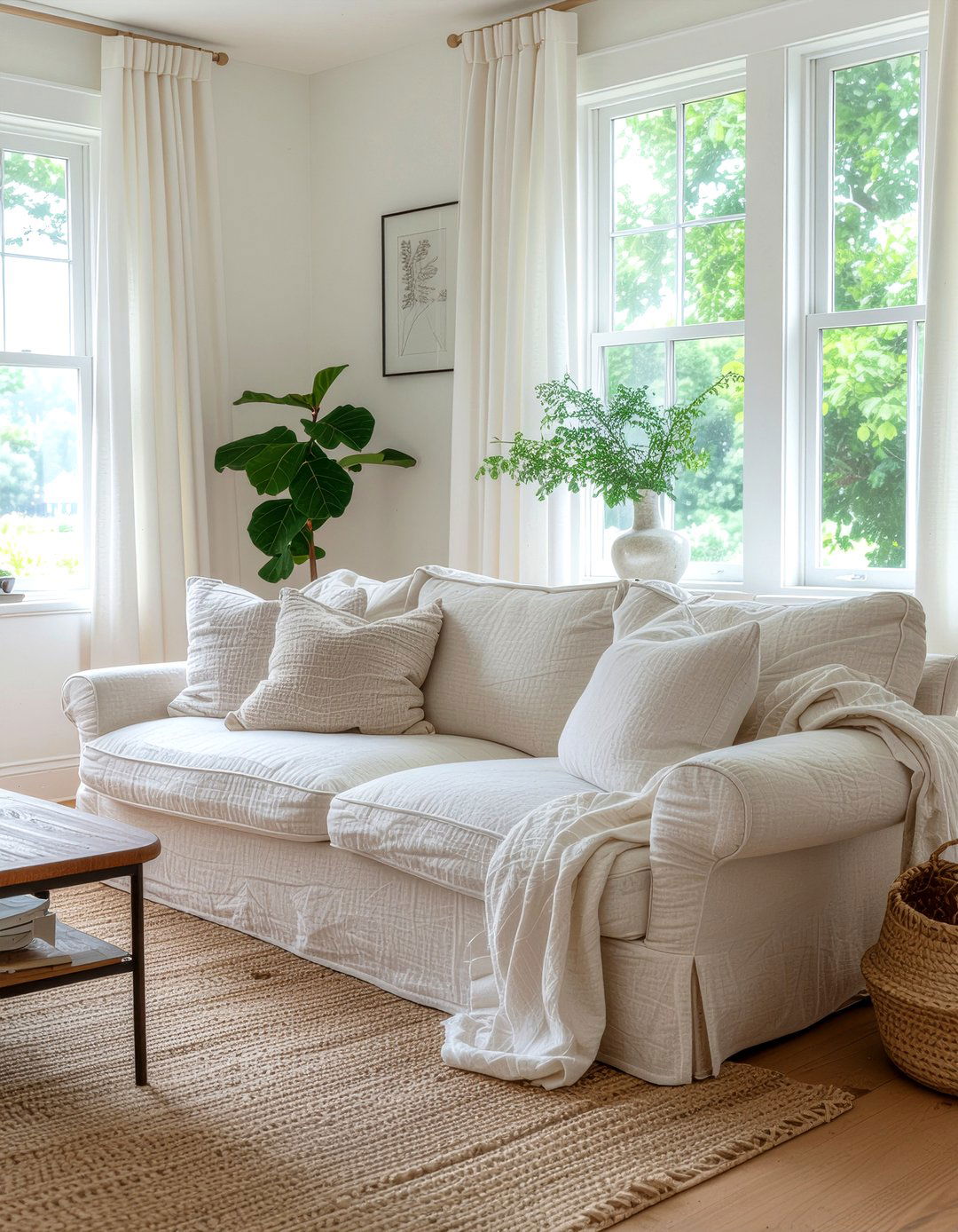 Linen bridgewater sofa - 30 living room bridgewater sofa ideas