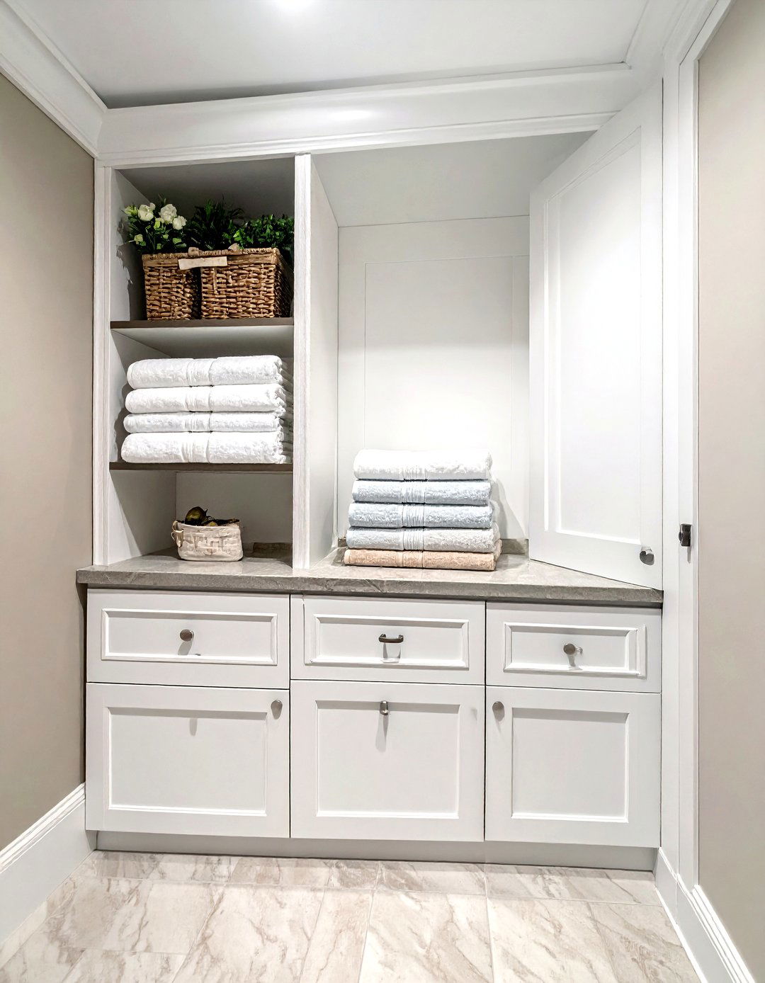 Linen closet - 30 traditional bathroom ideas