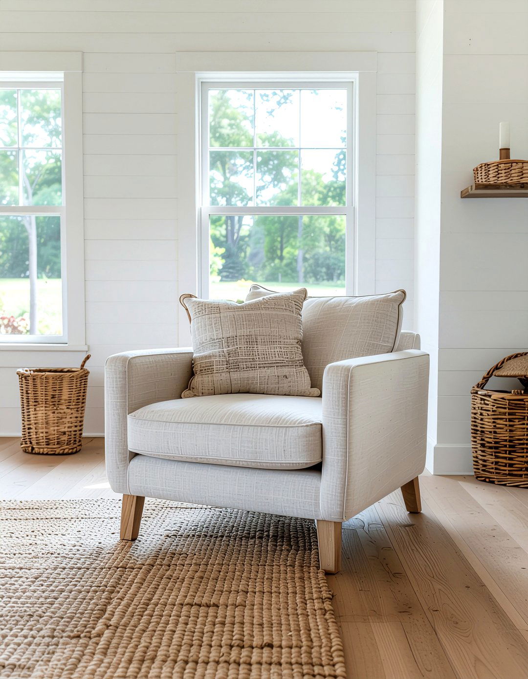 Linen club chair - 30 living room club chairs