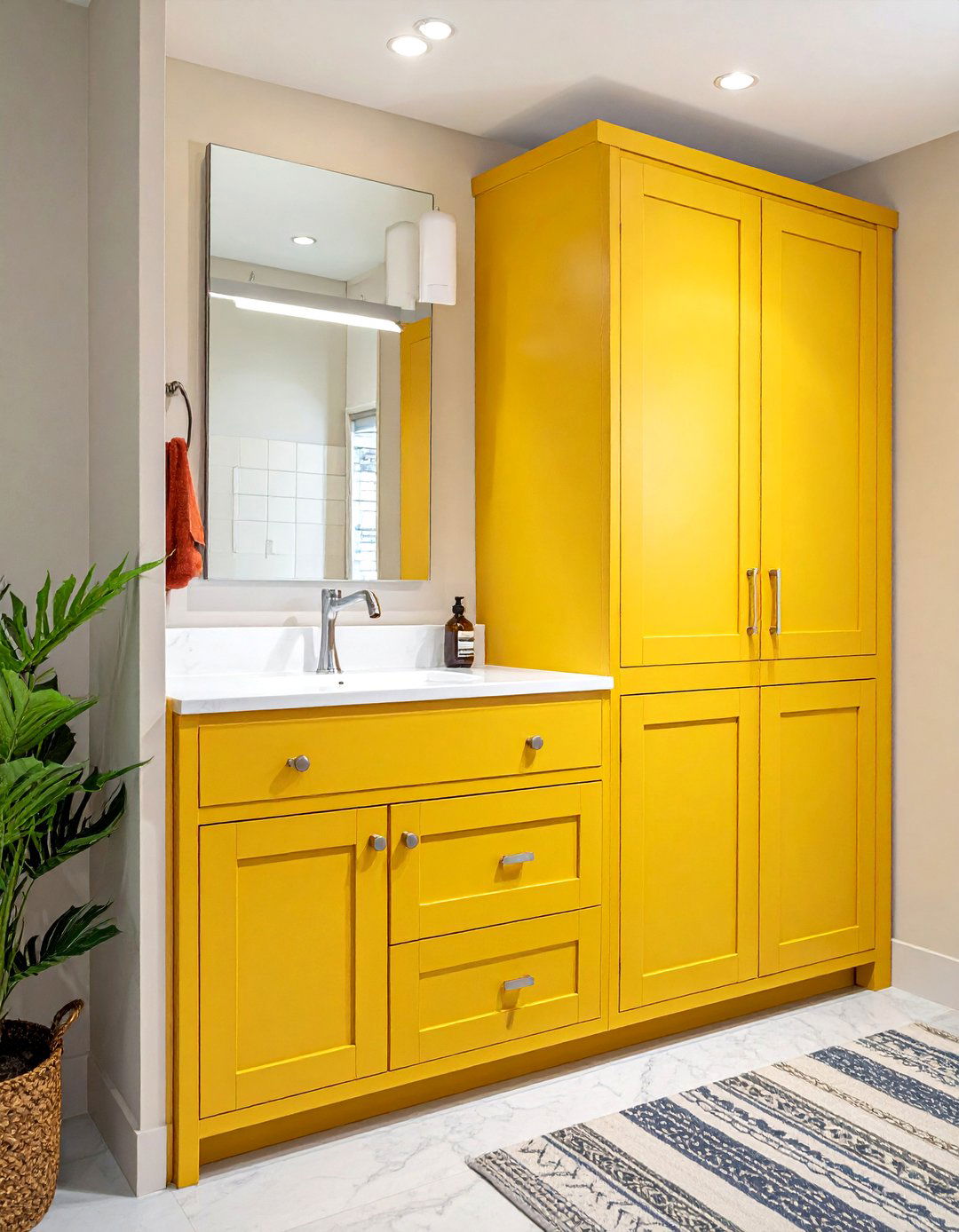 Linen cupboard storage - 30 English bathroom ideas