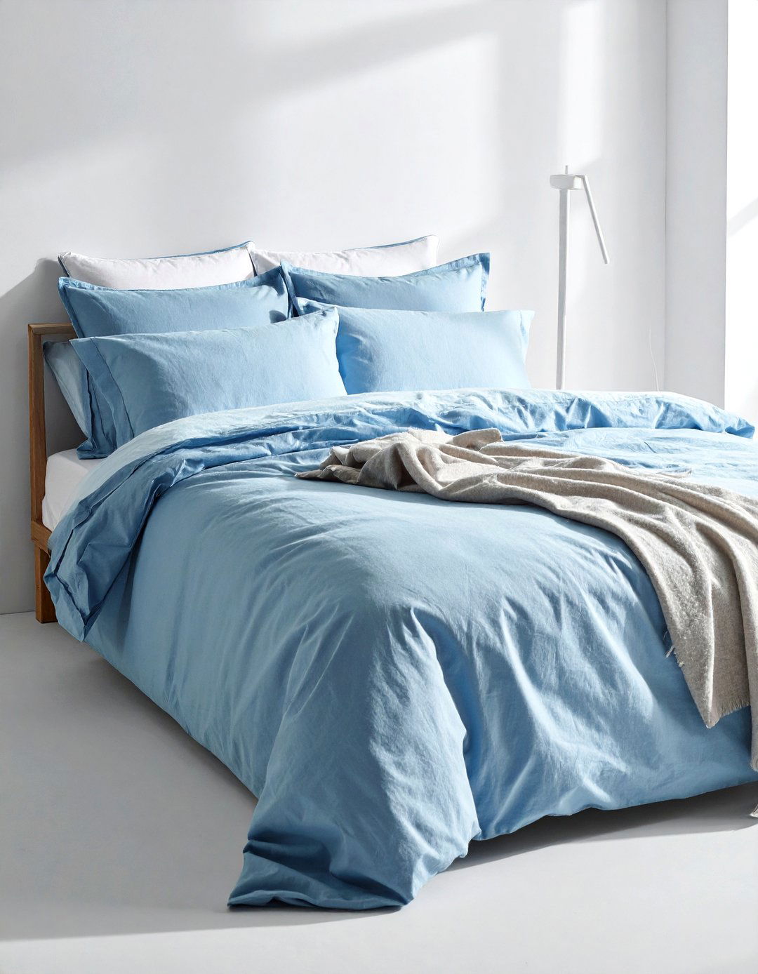 Linen duvet cover - 30 soft texture bedroom ideas