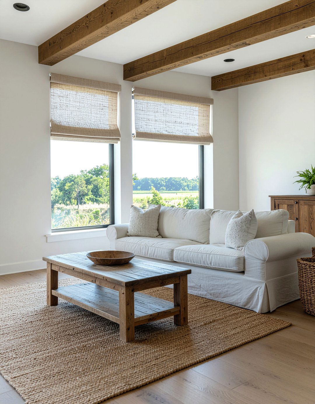 Linen roller blinds - 30 living room roller blinds