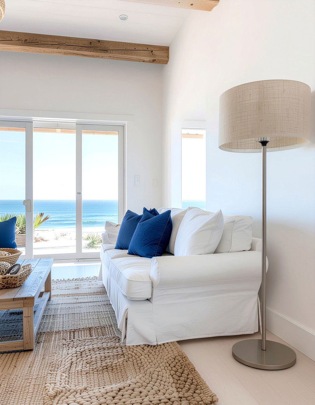 Linen shade floor lamp - 30 floor lamp ideas