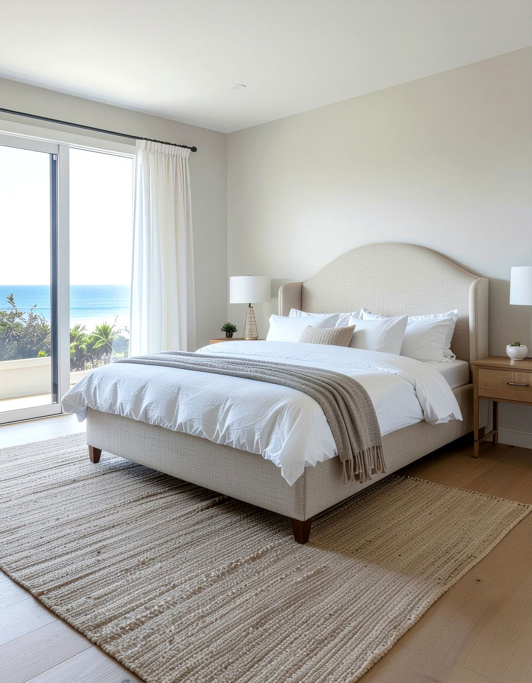 Linen wingback headboard - 30 bedroom wingback headboards