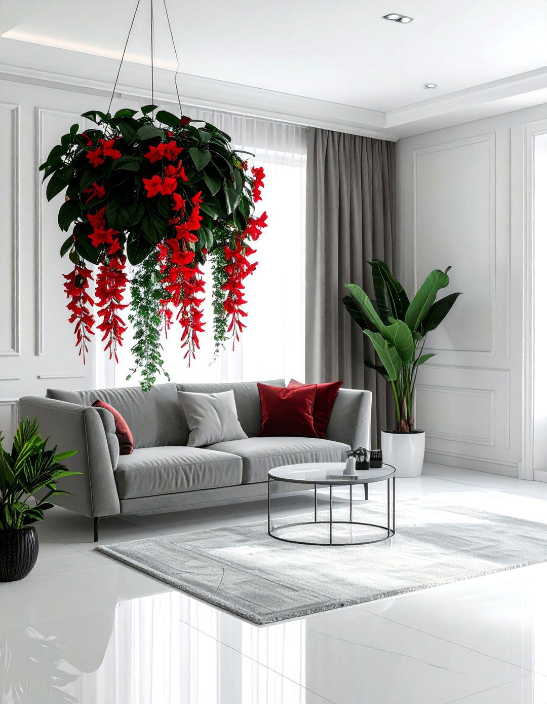 Lipstick Plant Decor - 30 living room hanging plants