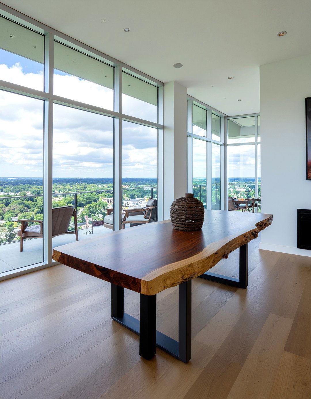 Live Edge Industrial Table - 30 industrial dining table ideas
