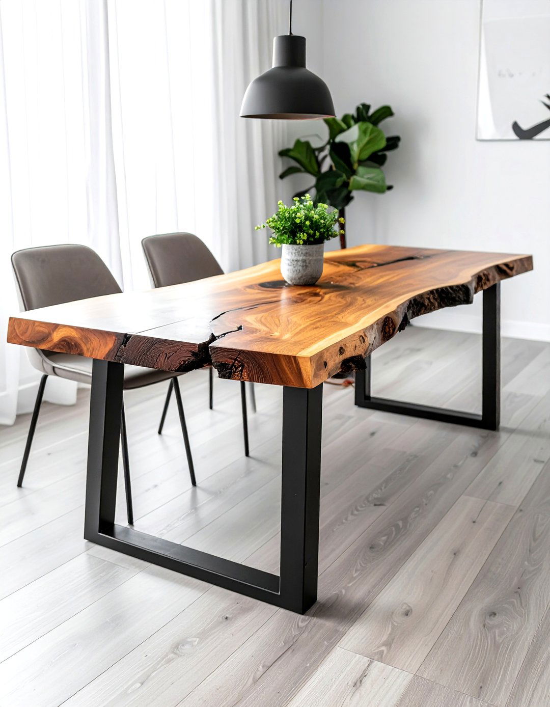 Live Edge Reclaimed Wood Table - 30 reclaimed wood dining table ideas