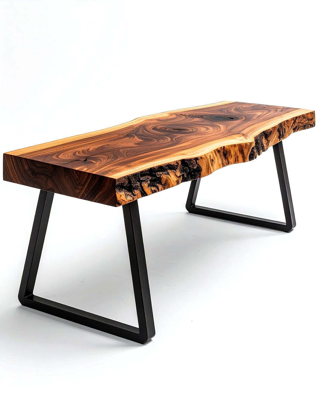 Live Edge Wood Bench - 30 living room bench seating