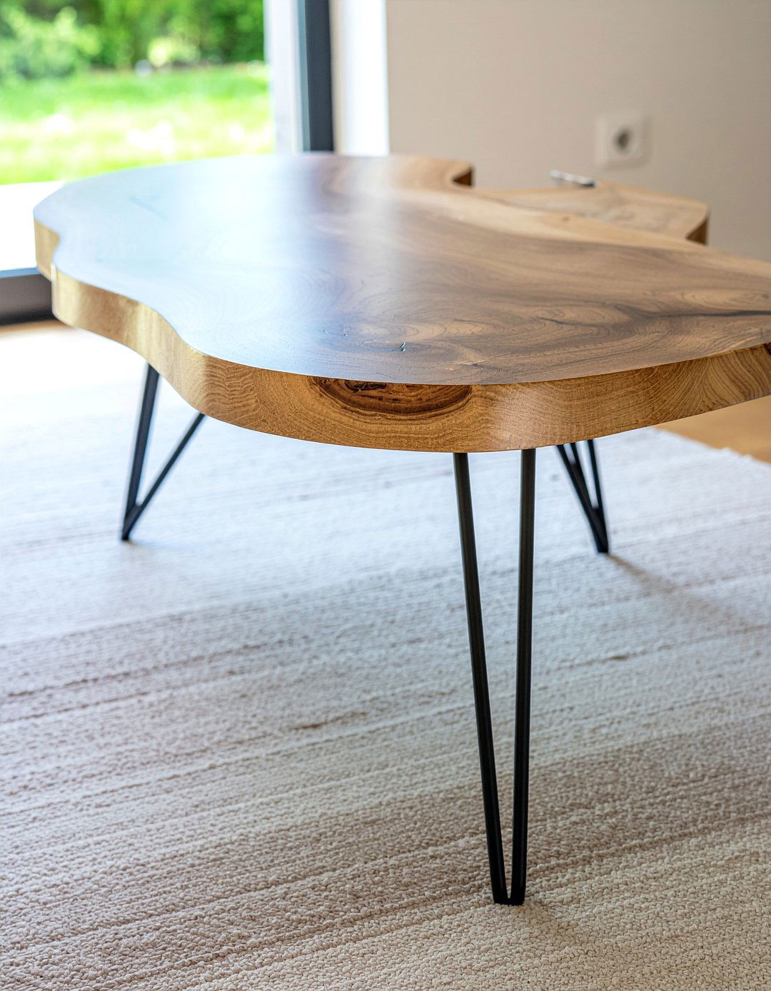 Live Edge Wood Coffee Table - 30 living room coffee tables