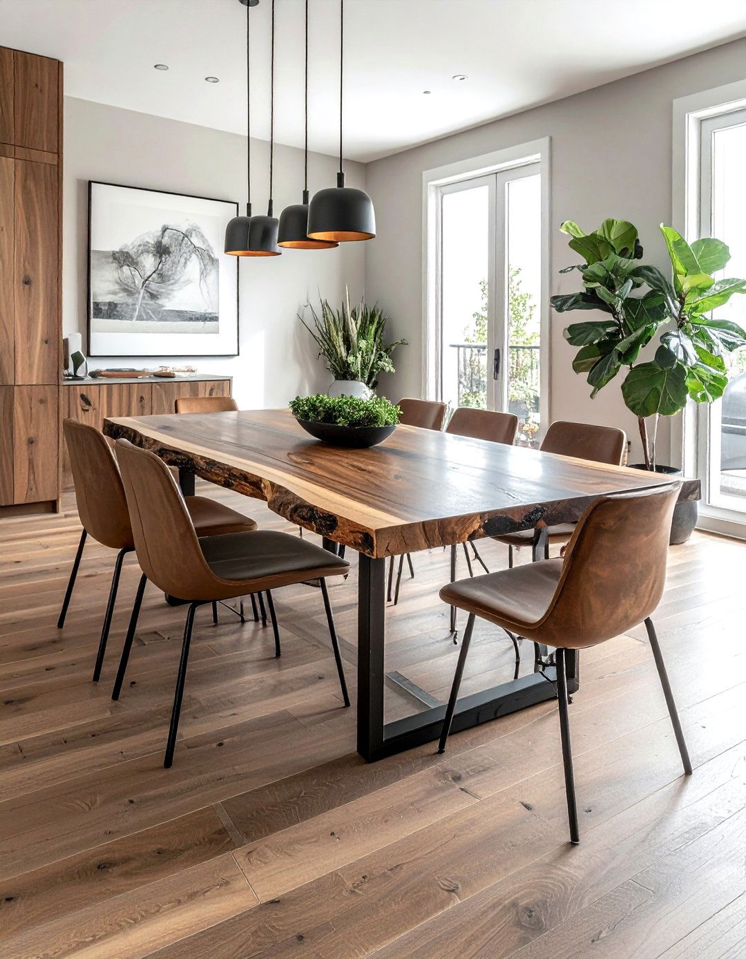Live Edge Wood Table - 30 dining room furniture ideas