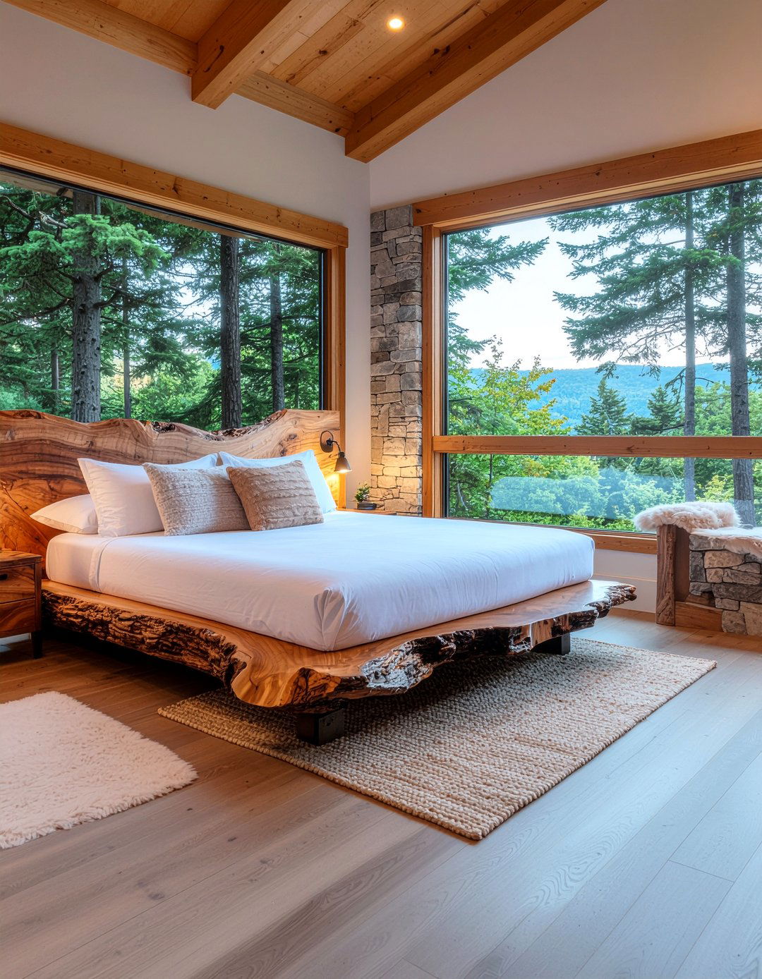 Live edge wood bed - 30 bedroom bed frames