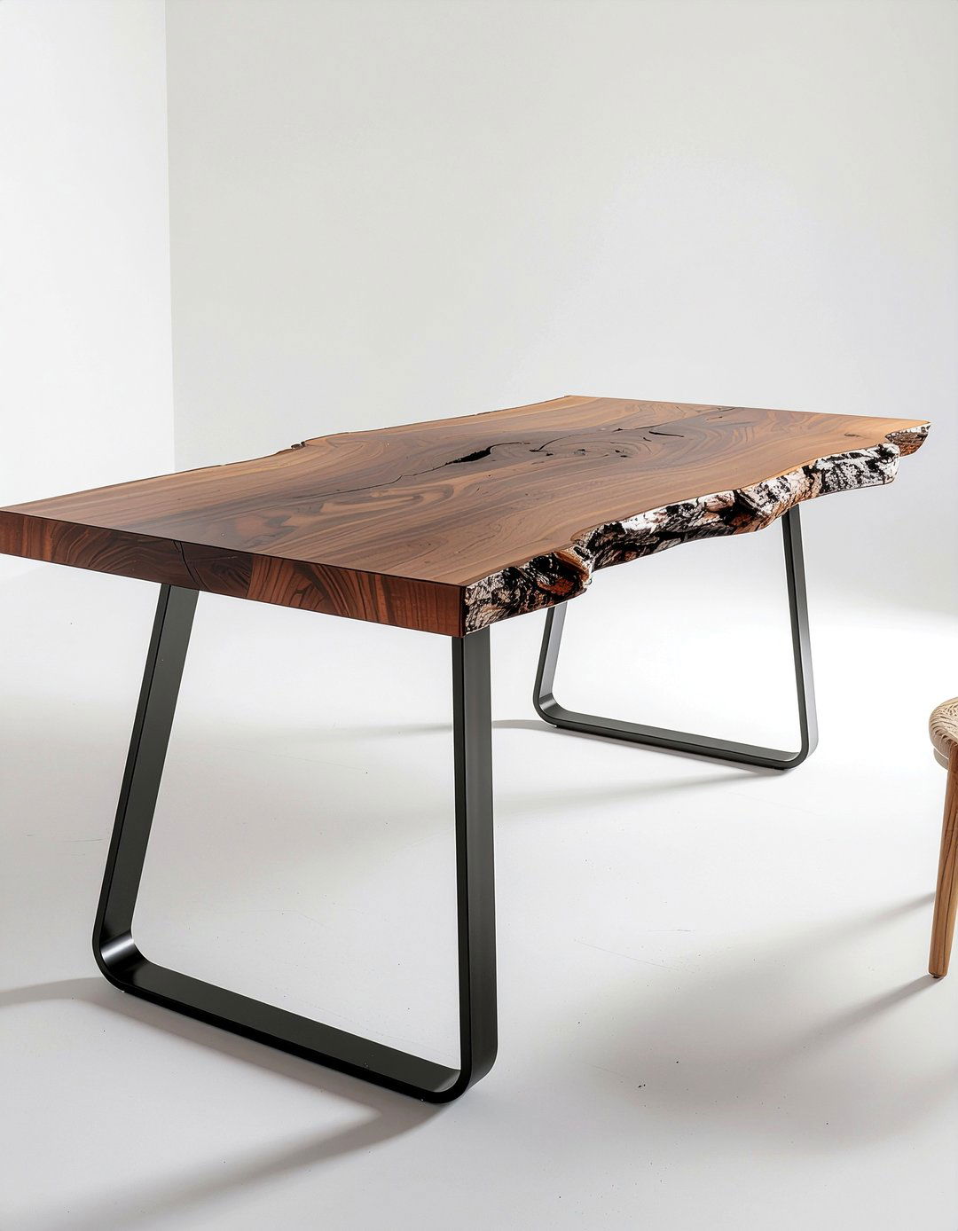 Live edge wood table - 30 DIY dining table ideas