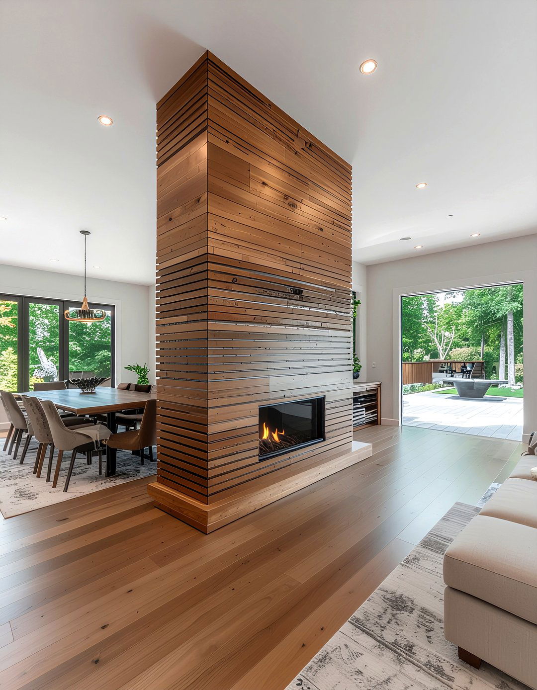 Living Room Accent Wall Fireplace - 30 faux fireplace ideas