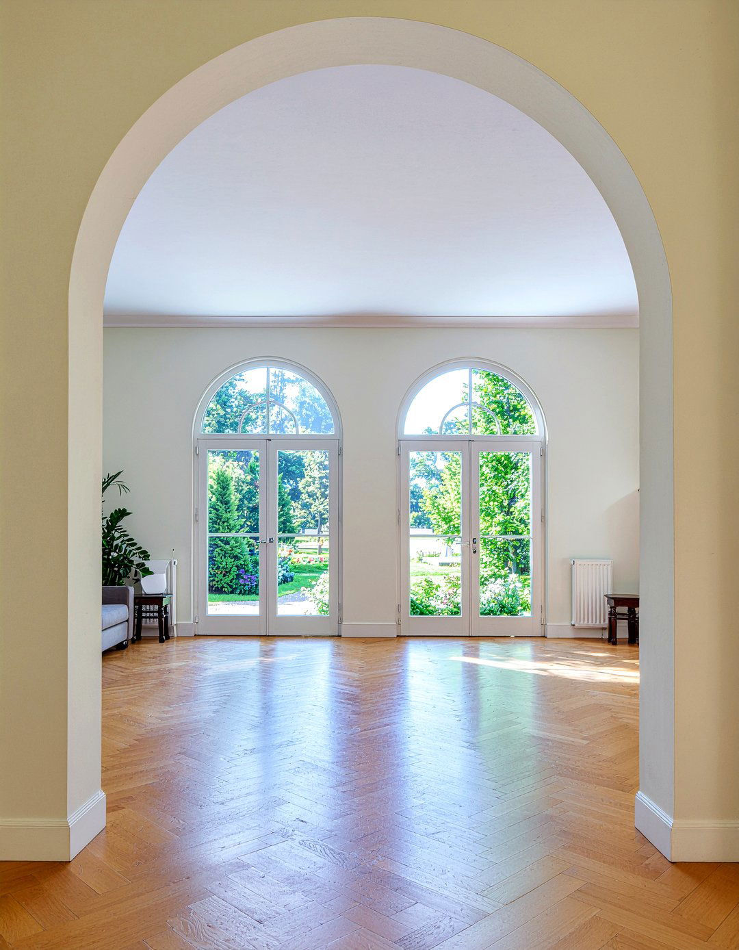 Living Room Double Arch - 30 living room archway ideas