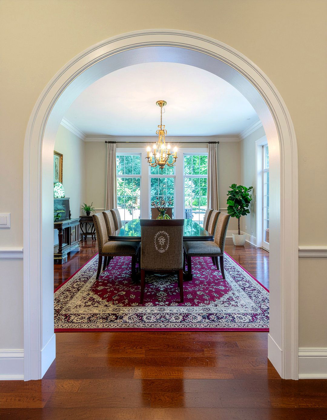 Living Room Elliptical Arch - 30 living room archway ideas