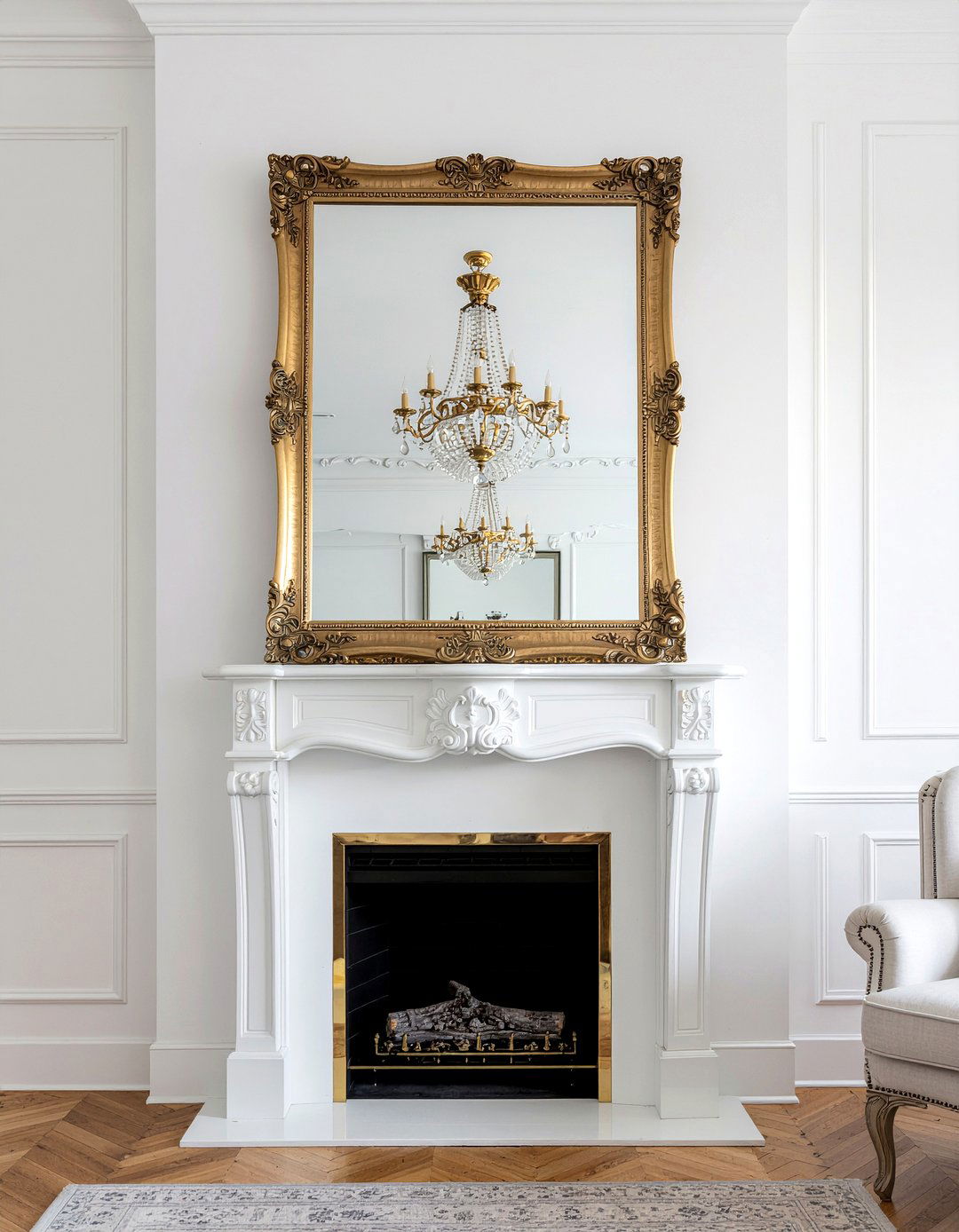Living Room Fireplace Mirror - 30 period home living room ideas