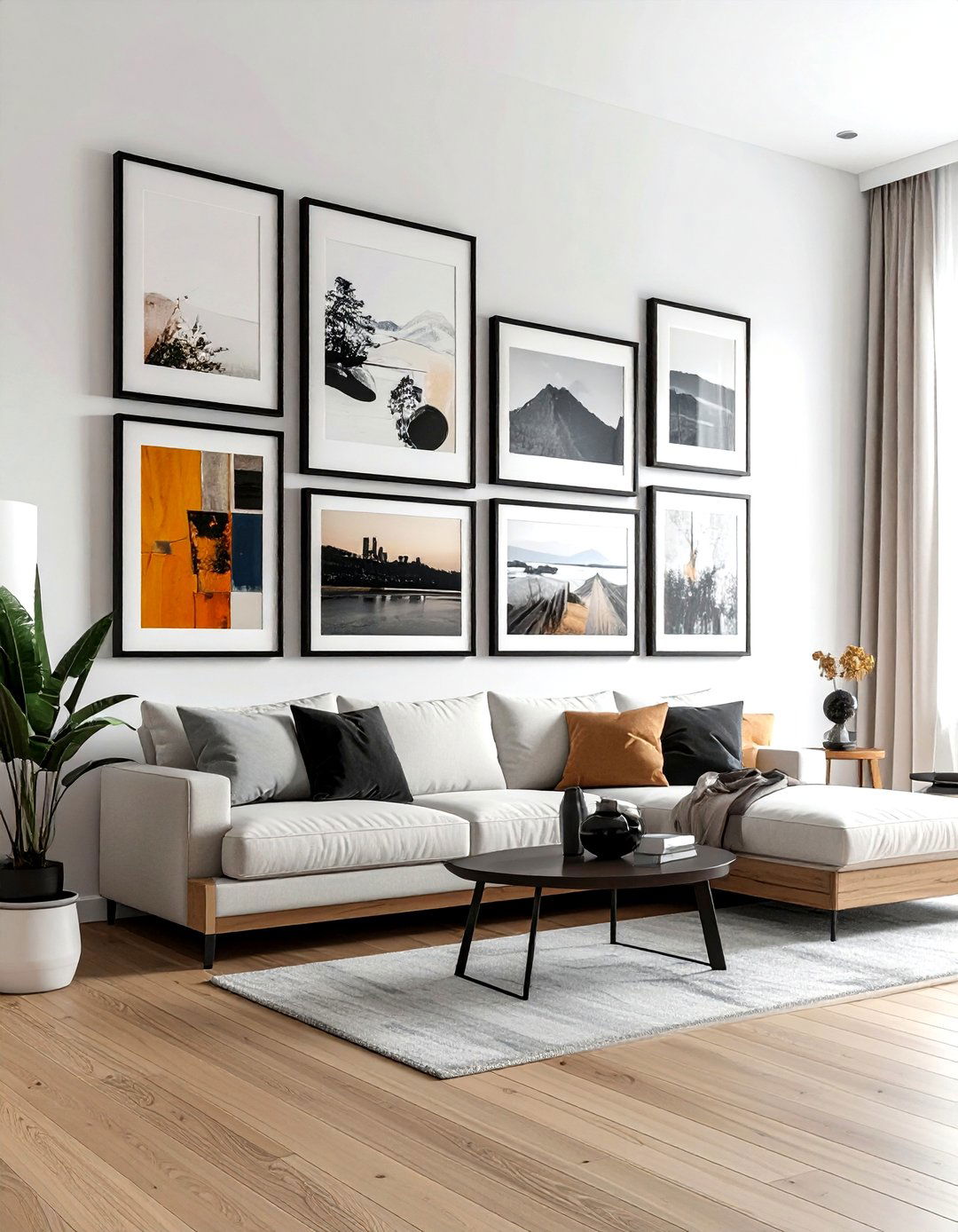 Living Room Gallery Wall - 30 decor upgrade ideas