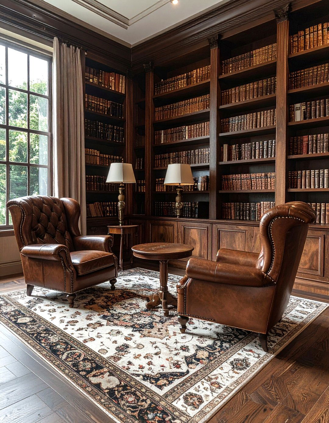 Living Room Library - 30 living room with sitting area ideas